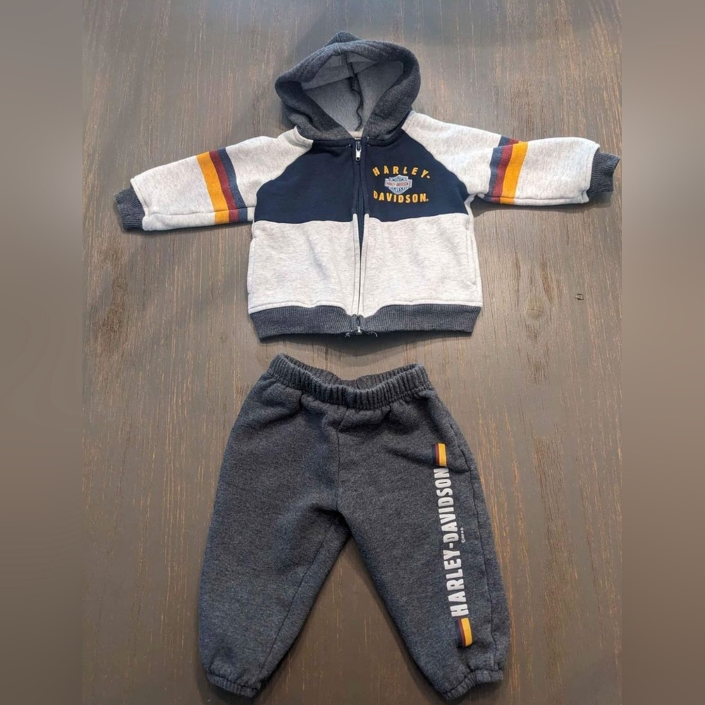 Harley Davidson sweatsuit / 9-12 months